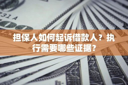 济南担保人如何起诉借款人？执行需要哪些证据？
