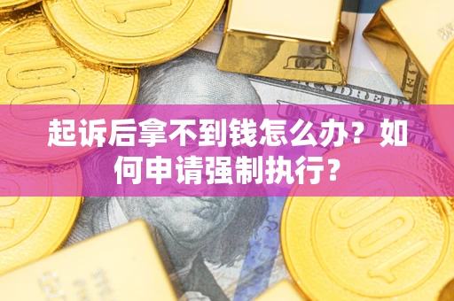 济南起诉后拿不到钱怎么办？如何申请强制执行？
