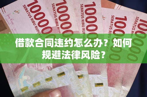 济南借款合同违约怎么办？如何规避法律风险？